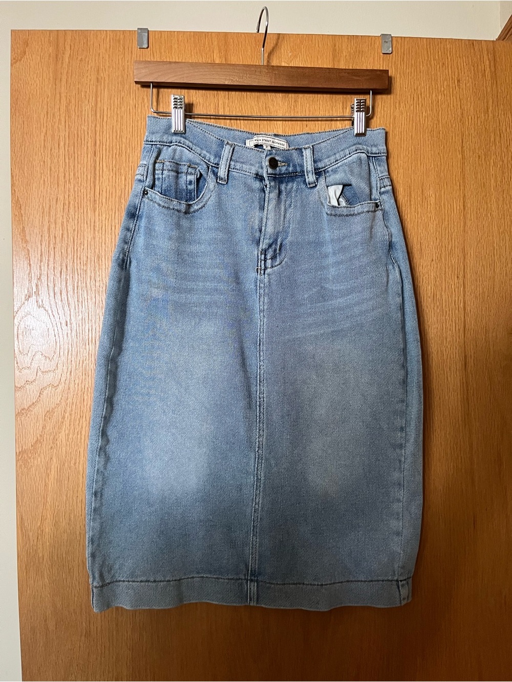 Main Street Exchange Stretch Denim Skirt